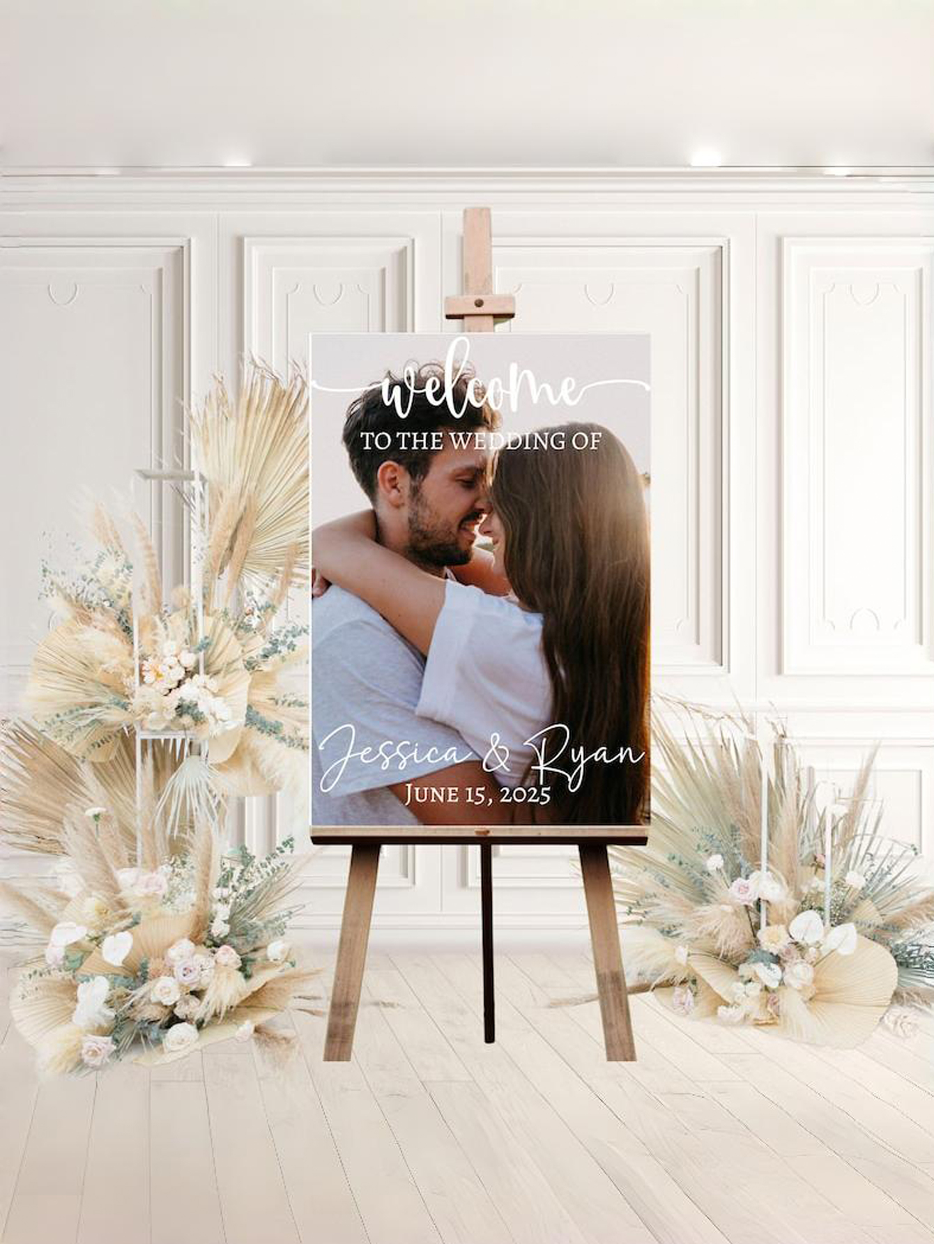 Custom Photo Wedding Welcome Sign